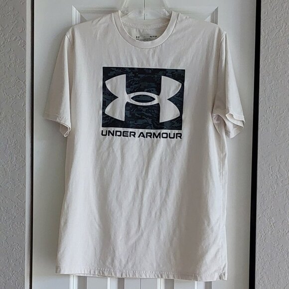 Under Armour Men's Camo Boxed Logo Tee Size M - Picture 1 of 7